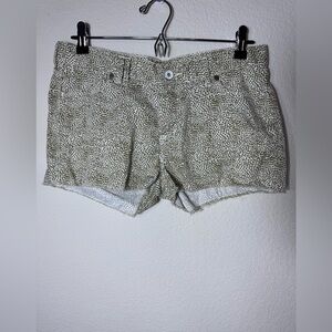 Madewell Women’s Shorts Raw Hem Safari Dot Size 27